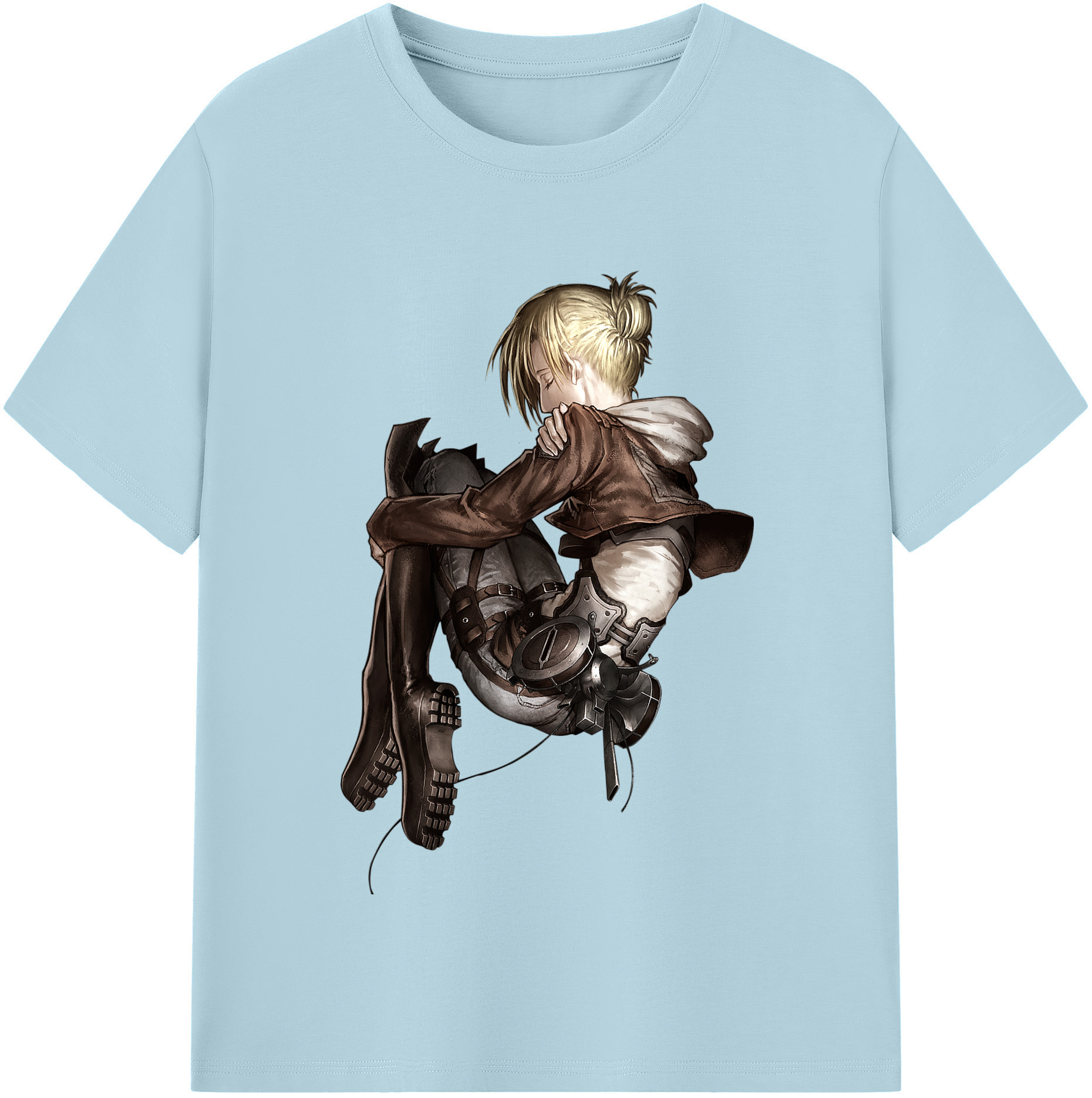（画像用） 進撃の巨人 アニ・レオンハート Attack on Titan Annie Leonhart 綿100％半袖Tシャツ（フロントプリント）